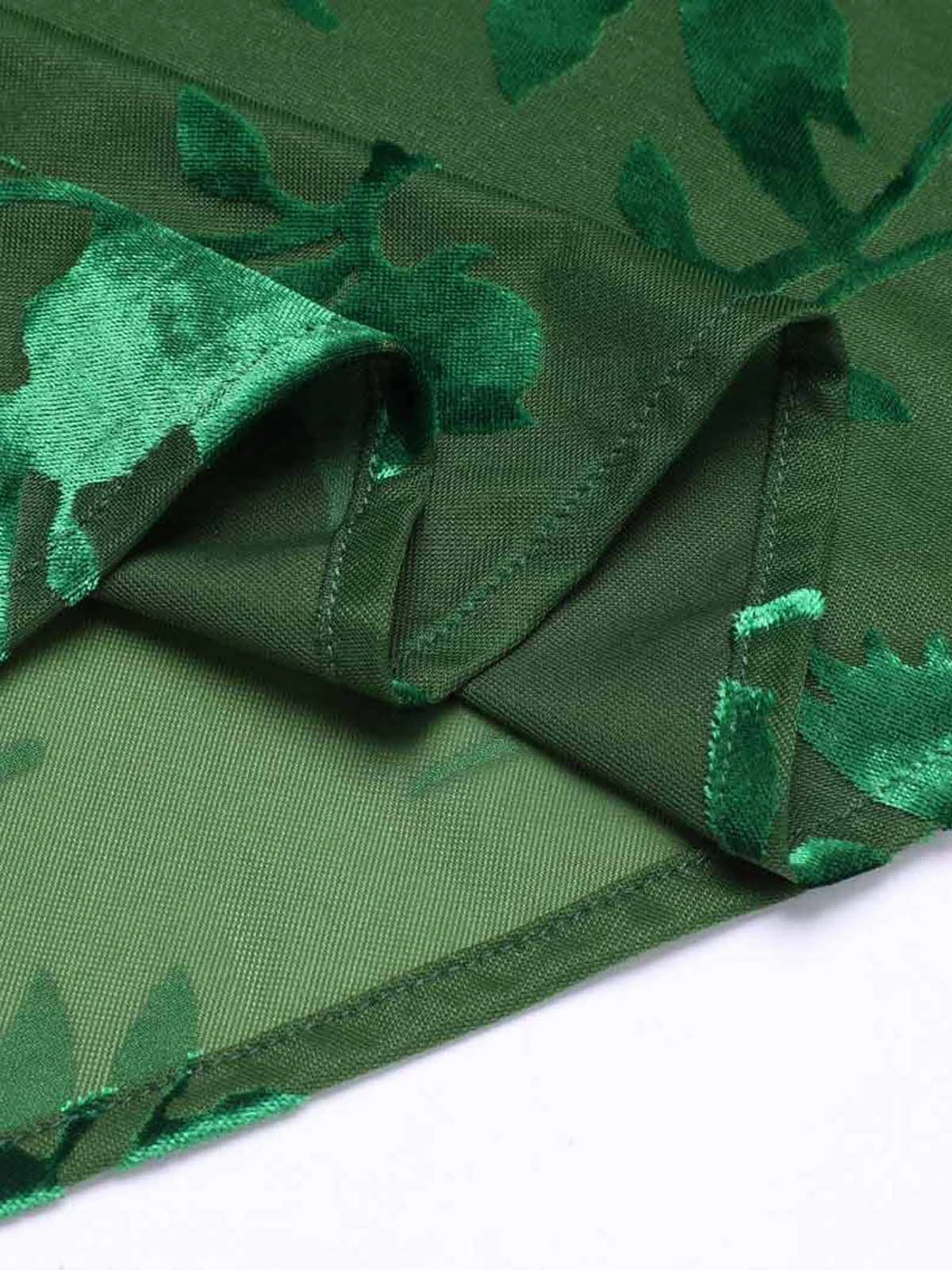 Green 1930s Floral Vintage Dress 9 Green 1930s Floral Vintage Dress - Image 9