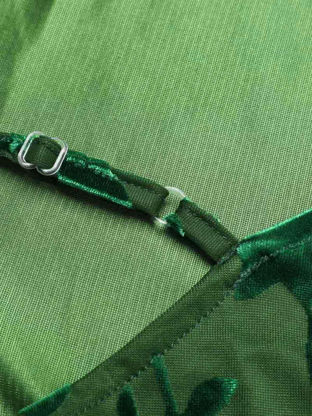 Green 1930s Floral Vintage Dress 5 Green 1930s Floral Vintage Dress - Image 5