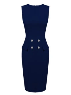 2PCS 1960s Button Work Pencil Dress 31 2PCS 1960s Button Work Pencil Dress -Candi Clothing Shop 05 6bd8ced9 ad24 47e2 baa3 0293893d59a4