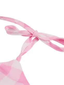 [Plus Size] Pink 1950s Plaid Strap Dress -Candi Clothing Shop 06 53e4e5c4 bad1 468e 8fd0 40b786a03569