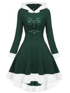 1950s Furry Patchwork Solid Lace-up Dress 32 1950s Furry Patchwork Solid Lace-up Dress -Candi Clothing Shop 1 1 G f9cb7a7d be72 4d92 88b7 03453dfc3504