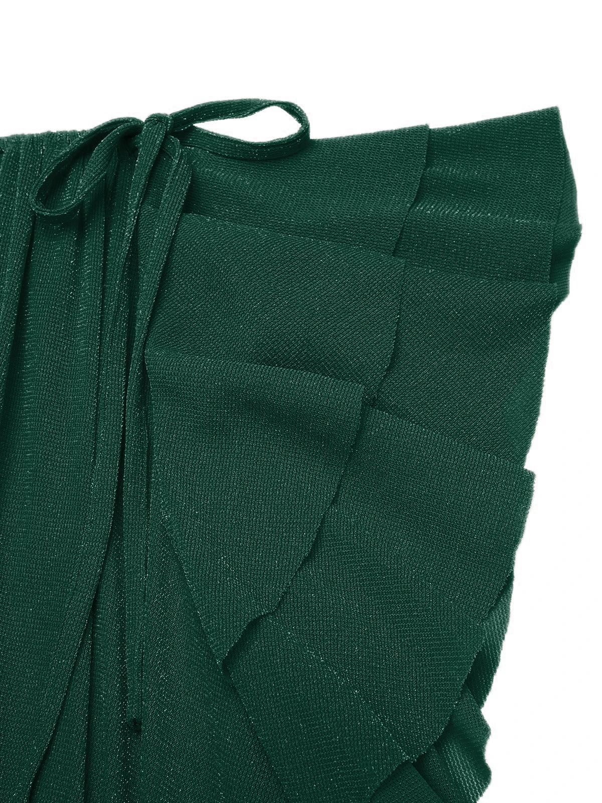 1930s Ruffle Lace-up Fishtail Dress 3 1930s Ruffle Lace-up Fishtail Dress - Image 3