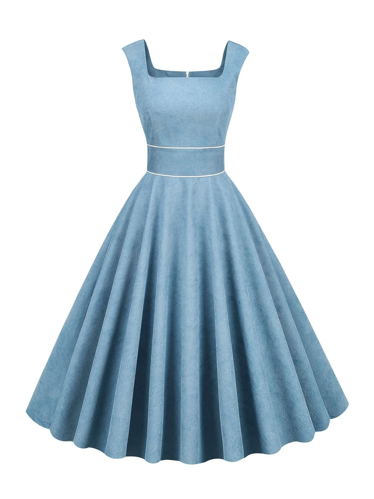 1950s Corduroy Solid Vintage Dress 1 1950s Corduroy Solid Vintage Dress