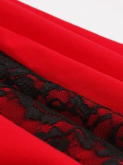 1980s Halloween Lace Patchwork Swing Dress -Candi Clothing Shop 12957640660 2087646882