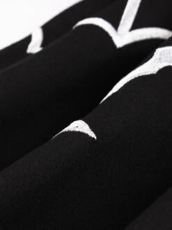 [Plus Size] Black 1950s Bat Swing Dress -Candi Clothing Shop 13121965816 2087646882