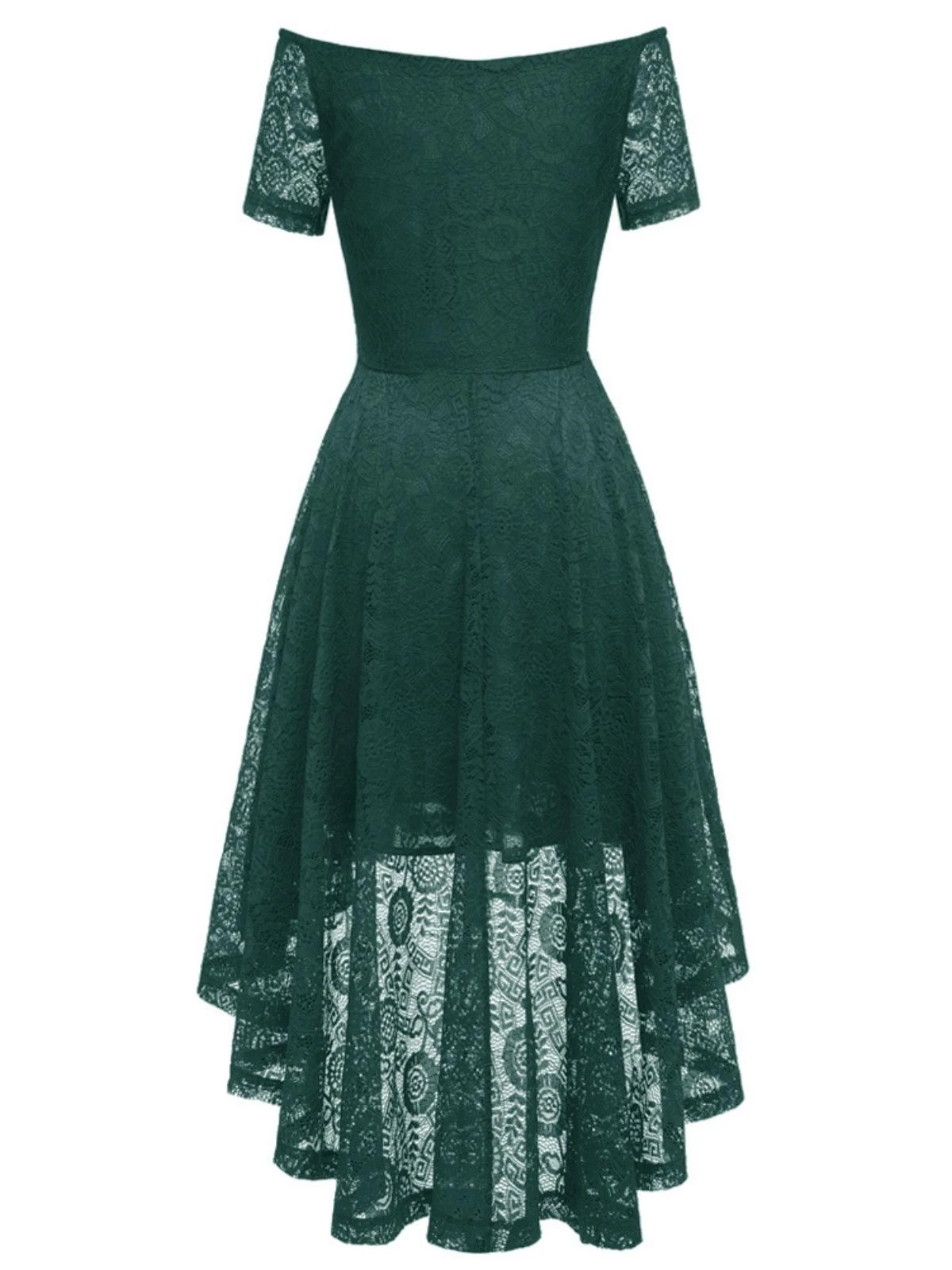 1950s Off-shoulder Floral Lace Dress 12 1950s Off-shoulder Floral Lace Dress - Image 12