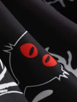 Black 1950s Halloween Pumpkin Long Sleeve Dress 10 Black 1950s Halloween Pumpkin Long Sleeve Dress -Candi Clothing Shop 16 daabe3a7 997d 47f7 b68d 9e8167f1328e