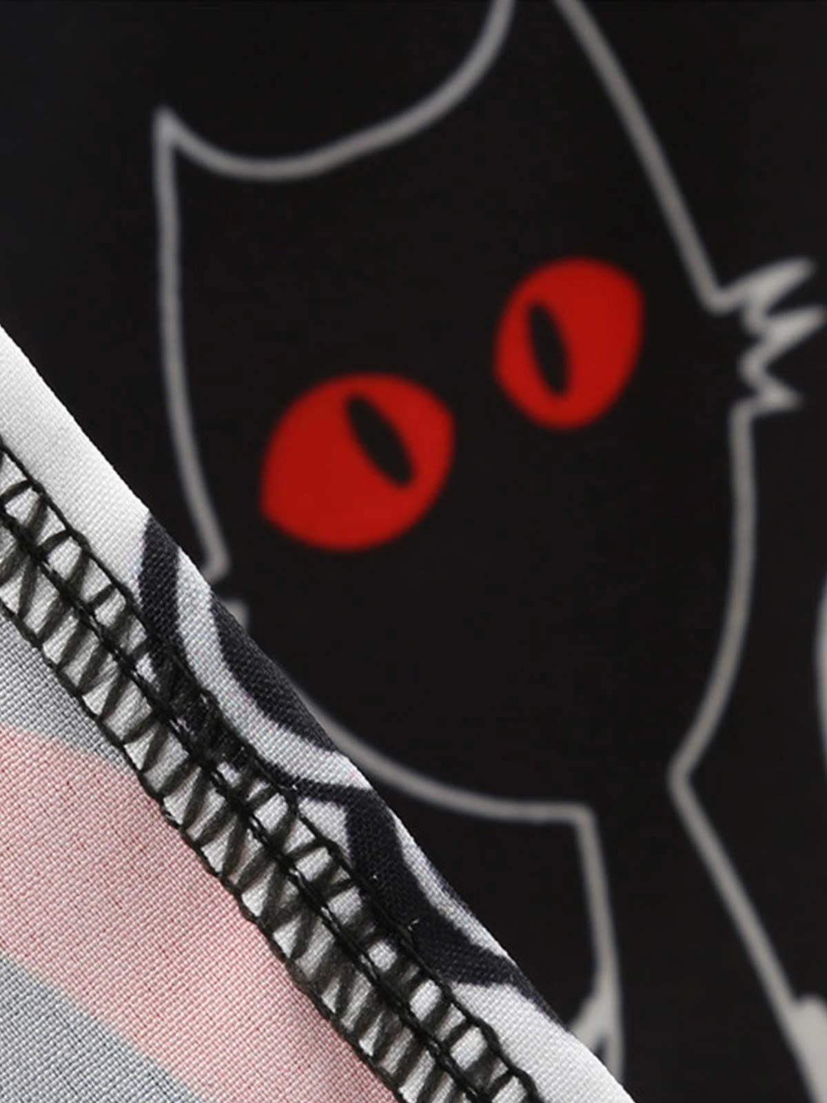 Black 1950s Halloween Pumpkin Long Sleeve Dress 6 Black 1950s Halloween Pumpkin Long Sleeve Dress - Image 6