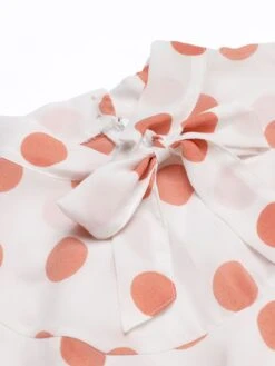 Orange 1930s Polka Dot Fishtail Dress 10 Orange 1930s Polka Dot Fishtail Dress -Candi Clothing Shop 1J2A1319