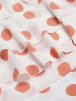 Orange 1930s Polka Dot Fishtail Dress 11 Orange 1930s Polka Dot Fishtail Dress -Candi Clothing Shop 1J2A1320