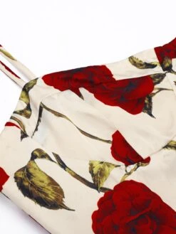 1960s Rose Suspender Pencil Dress 11 1960s Rose Suspender Pencil Dress -Candi Clothing Shop 1J2A8806