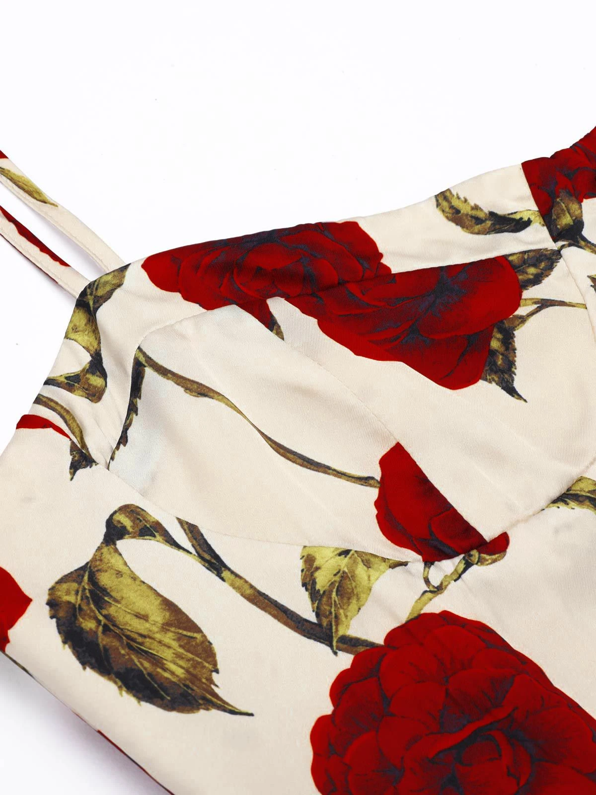 1960s Rose Suspender Pencil Dress 4 1960s Rose Suspender Pencil Dress - Image 4