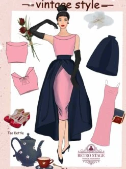 3PCS Pink 1960s Bow Blouse & Spaghetti Dress & Umbrella Skirt 14 3PCS Pink 1960s Bow Blouse & Spaghetti Dress & Umbrella Skirt -Candi Clothing Shop 1 1bab6121 535b 4bcd 8c19 4d53fae85371