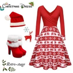 Red 1950s Christmas Patchwork Swing Dress 21 Red 1950s Christmas Patchwork Swing Dress -Candi Clothing Shop 2 1 bb50406a d9f4 4381 887b 2a9319d61bfc