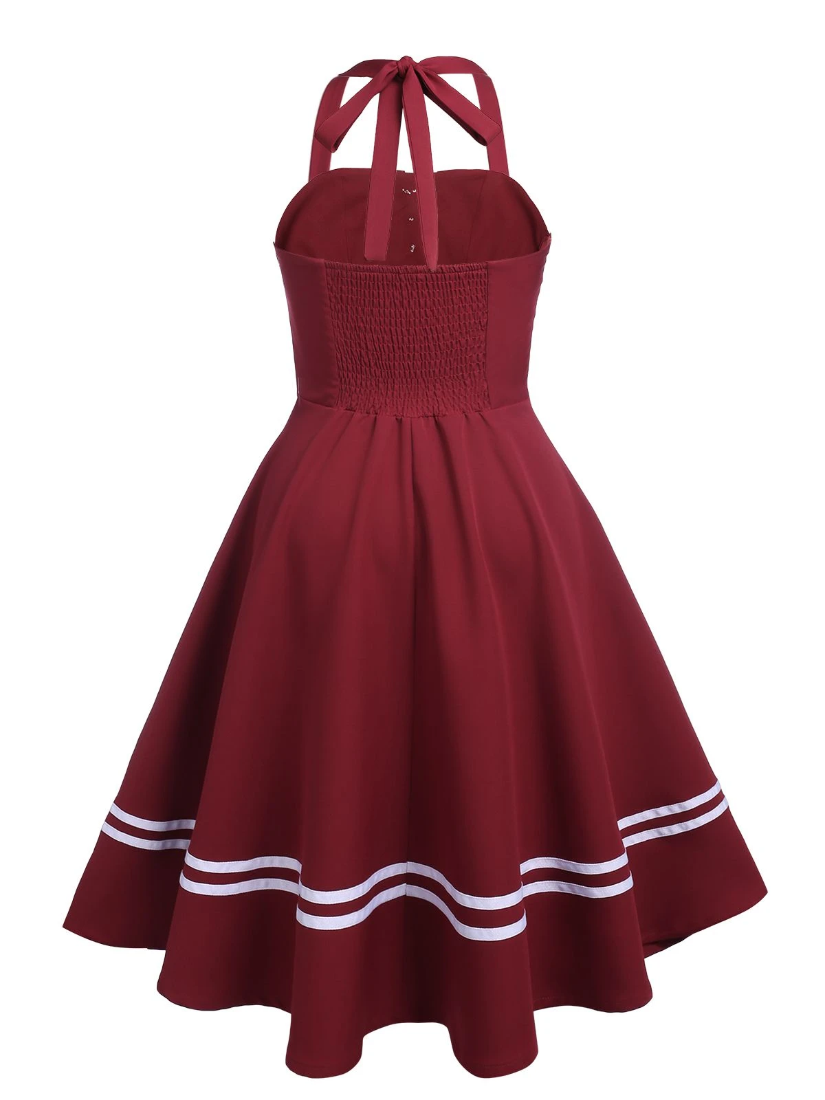 1950s Halter Navy Swing Dress 6 1950s Halter Navy Swing Dress - Image 6