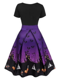 Purple 1950s Halloween Button Dress 13 Purple 1950s Halloween Button Dress -Candi Clothing Shop 2 84046f46 2629 4c9b bf7c 186e28405c8c