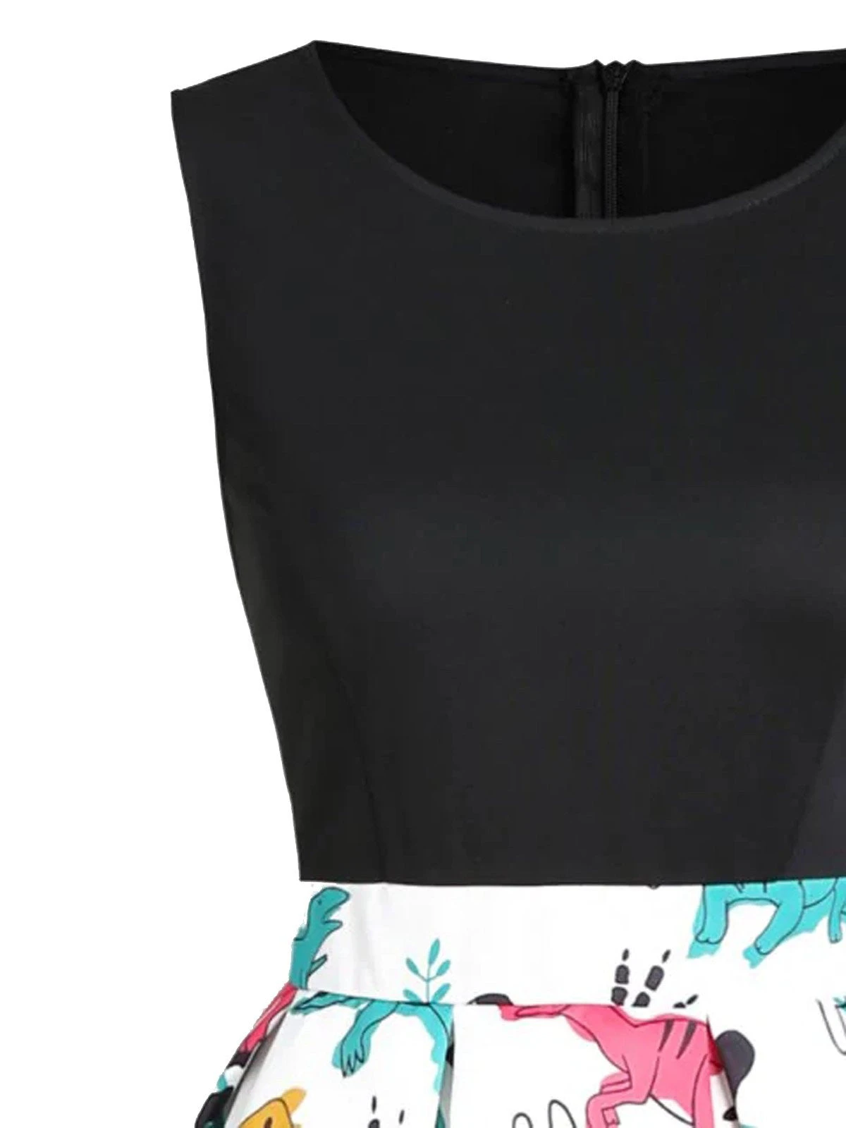 1950s Dinosaur Flare Dress 3 1950s Dinosaur Flare Dress - Image 3