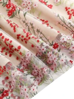 1950s Embroidered Floral V-Neck Swing Dress 27 1950s Embroidered Floral V-Neck Swing Dress -Candi Clothing Shop 3D5A0056 compressed compressed