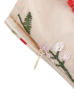 1950s Embroidered Floral V-Neck Swing Dress 26 1950s Embroidered Floral V-Neck Swing Dress -Candi Clothing Shop 3D5A0058 compressed compressed