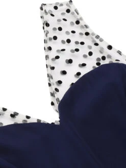 Dark Blue 1960s Patchwork Pencil Dress 11 Dark Blue 1960s Patchwork Pencil Dress -Candi Clothing Shop 4 7b84f58b c52b 477b b88e 26244d6a6751