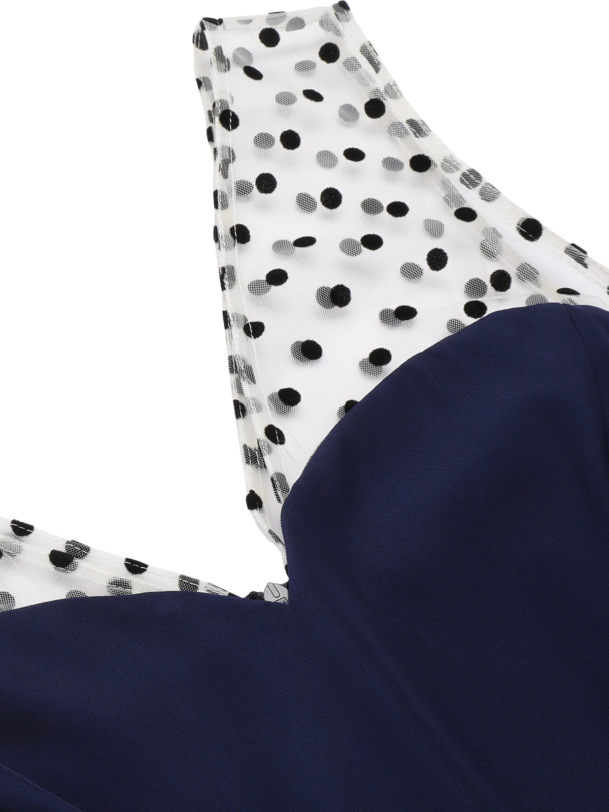 Dark Blue 1960s Patchwork Pencil Dress 5 Dark Blue 1960s Patchwork Pencil Dress - Image 5