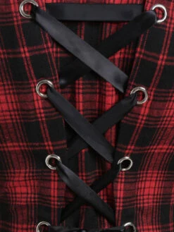 Red 1950s Plaid Long Sleeves Coat Dress 7 Red 1950s Plaid Long Sleeves Coat Dress -Candi Clothing Shop 5 1 9acdf4b4 b9c3 4b19 bb7c 6c88065354d2