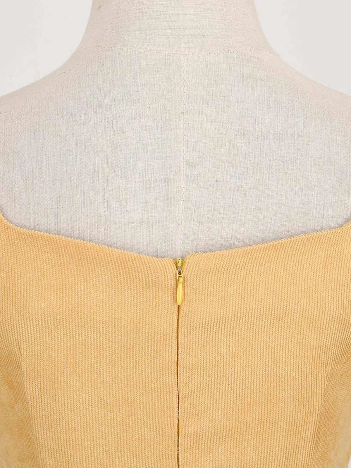 1950s Corduroy Solid Vintage Dress 13 1950s Corduroy Solid Vintage Dress - Image 13