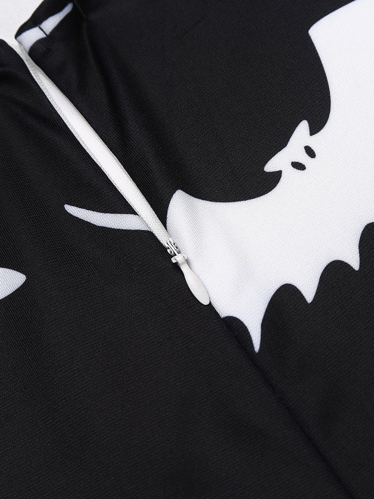 Black 1950s Bat Cape Swing Dress 7 Black 1950s Bat Cape Swing Dress - Image 7