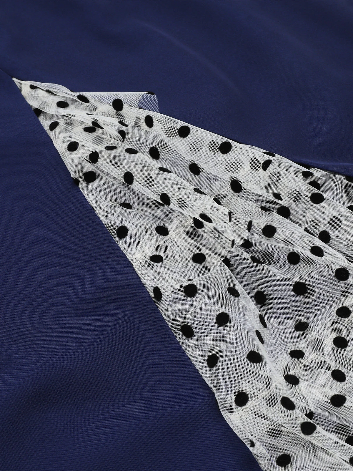 Dark Blue 1960s Patchwork Pencil Dress 7 Dark Blue 1960s Patchwork Pencil Dress - Image 7