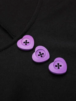 Purple 1950s Halloween Button Dress 15 Purple 1950s Halloween Button Dress -Candi Clothing Shop 6 e8122e37 d9f6 412e 9ed7 280283deb69d