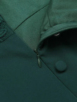 Dark Green 1960s Lace Off-shoulder Dress 13 Dark Green 1960s Lace Off-shoulder Dress -Candi Clothing Shop 6 ef3a9c25 437b 4c17 9eca d895e8c253ad