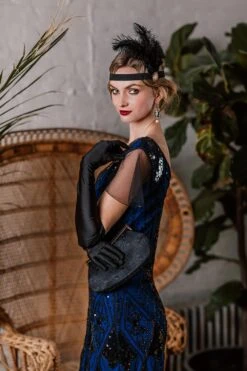 [US Warehouse] 1920s Sequined Maxi Flapper Dress -Candi Clothing Shop ALEX6402