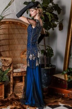 [Clearance] 1920s Sequined Maxi Flapper Dress -Candi Clothing Shop ALEX6415 0dffc71f 6278 43a1 a601 e8502df0ca30