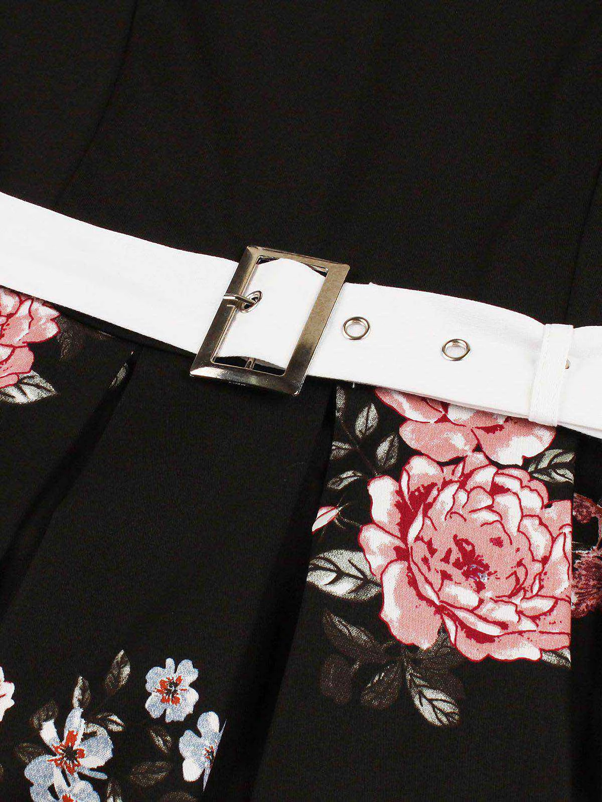 1950s Floral Patchwork Swing Dress 10 1950s Floral Patchwork Swing Dress - Image 10