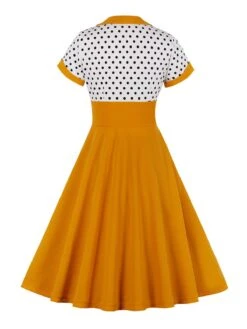 1950s Polka Dot Patchwork Swing Dress 19 1950s Polka Dot Patchwork Swing Dress -Candi Clothing Shop O2 58f1e46a 0a4f 4622 9c80 79a42d27b5a8
