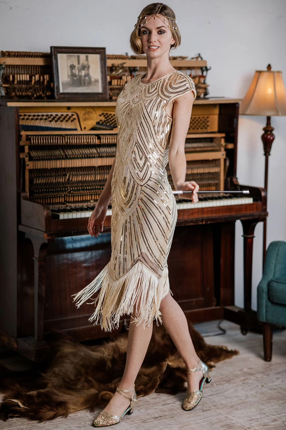 1920s Fringe Flapper Dress 14 1920s Fringe Flapper Dress - Image 14