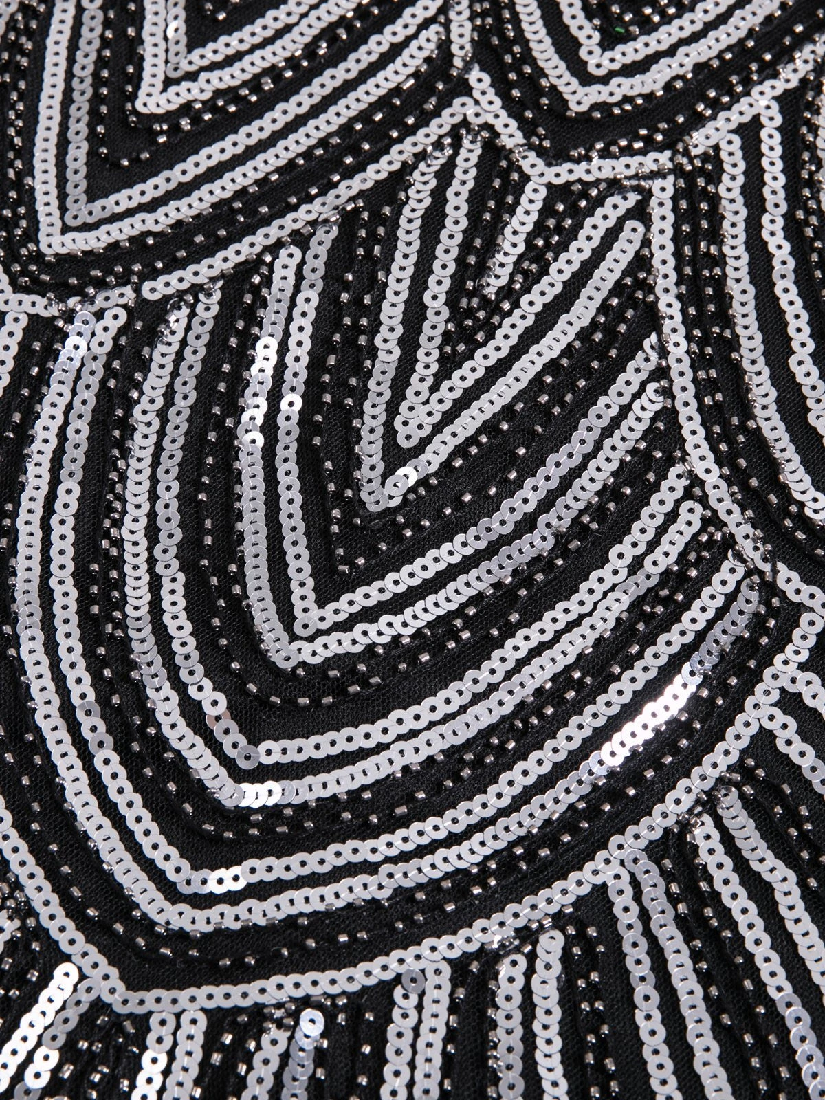 1920s Sequin Beaded Fringed Dress 20 1920s Sequin Beaded Fringed Dress - Image 20