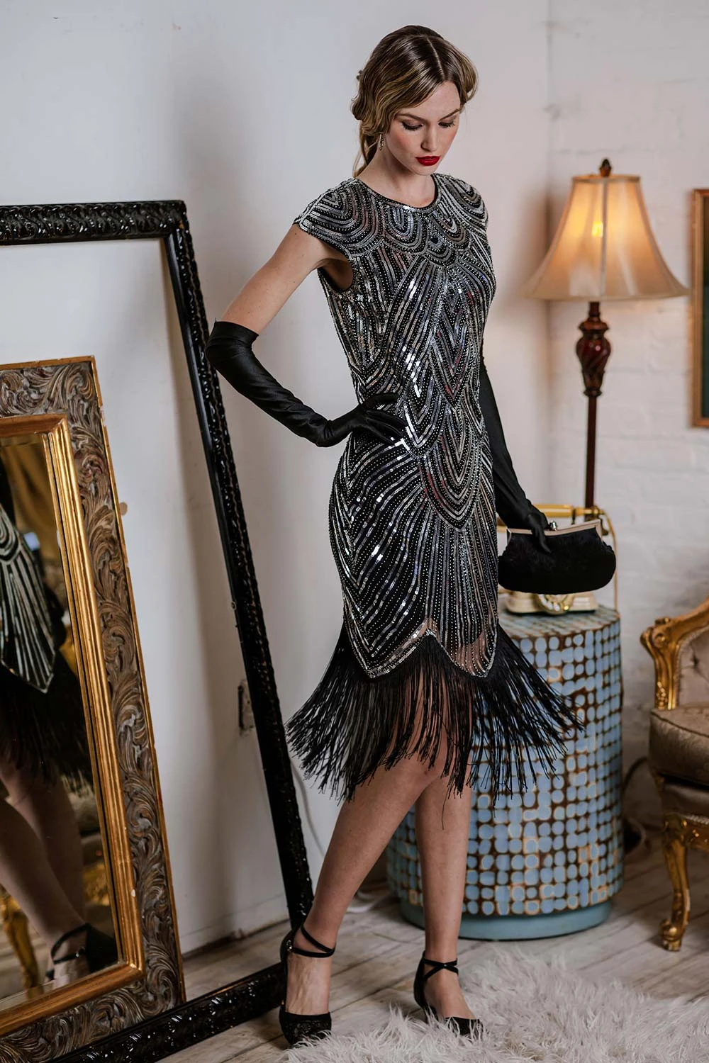 1920s Fringe Flapper Dress 7 1920s Fringe Flapper Dress - Image 7