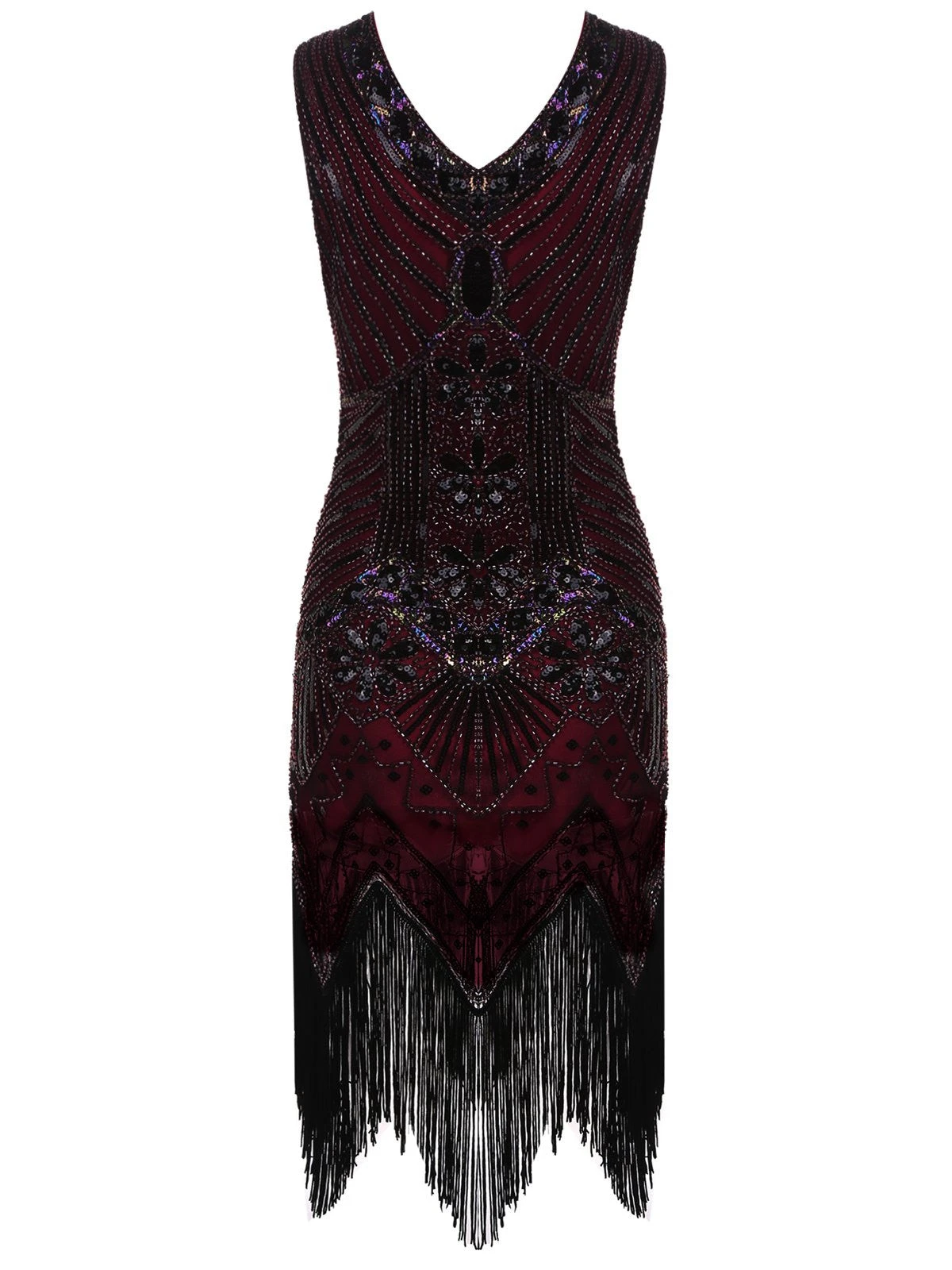 1920s Sequined Fringe Dress 13 1920s Sequined Fringe Dress - Image 13