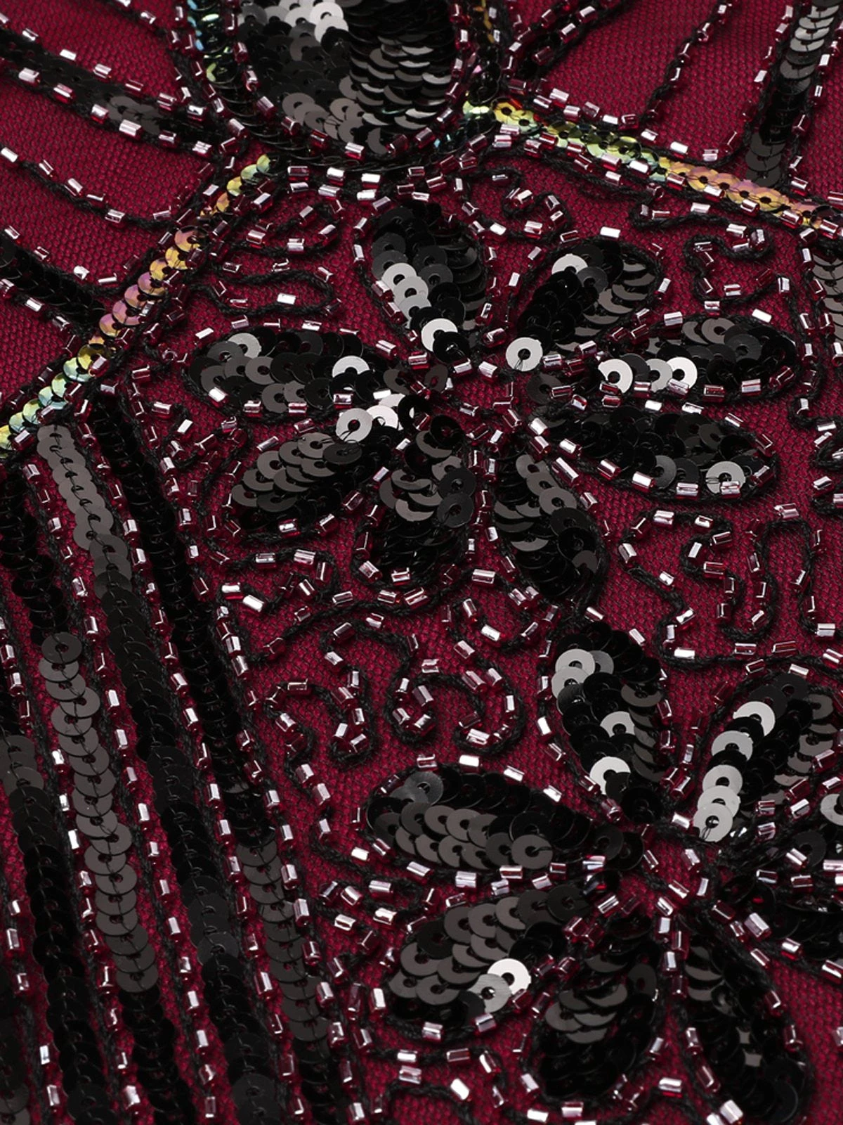 1920s Sequined Fringe Dress 14 1920s Sequined Fringe Dress - Image 14