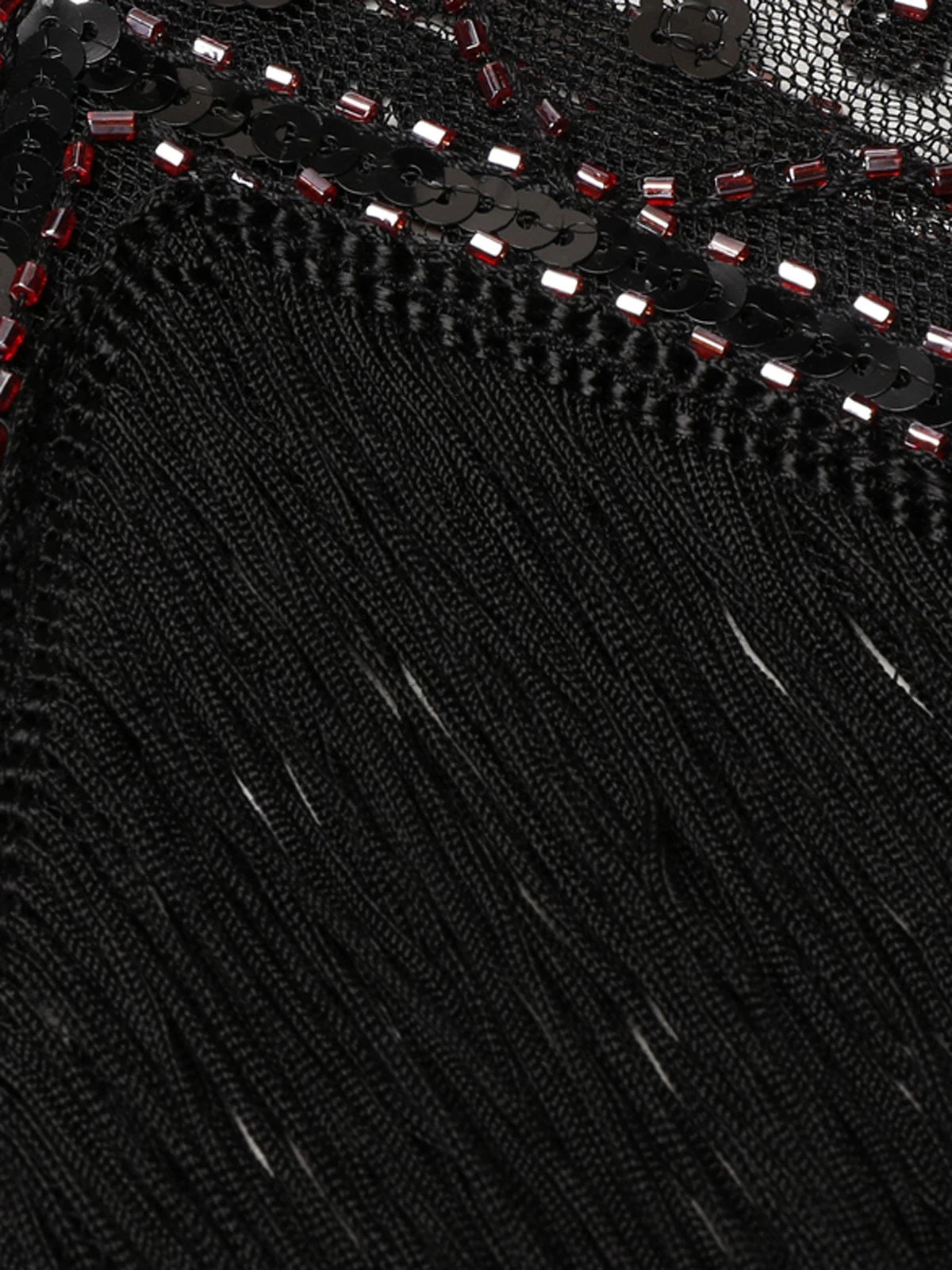 1920s Sequined Fringe Dress 15 1920s Sequined Fringe Dress - Image 15