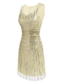 [US Warehouse] Beige 1920s Sequined Embellished Dress -Candi Clothing Shop SCH000388 AP 3 compressed ca07608f 73a3 425b bbb2 456418d22177
