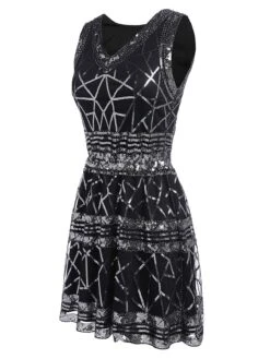 [US Warehouse] Black 1920s Geometric Sequined Dress -Candi Clothing Shop SCH000390 S 3 ca256c69 53b0 4bb5 a417 149cd39f5d3b