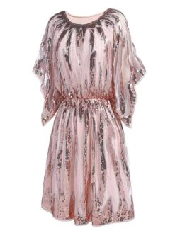 [US Warehouse] Pink 1920s Sequined Flare Sleeve Dress -Candi Clothing Shop SCH000397 PP 3 ef269b98 56d7 440f 9ac1 47f9e0a81551