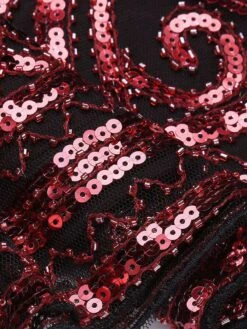 [US Warehouse] Wine Red 1920s Sequined Embellished Dress -Candi Clothing Shop SCH000400 6 a2978b7d dd5d 419e 9797 016981f4d296