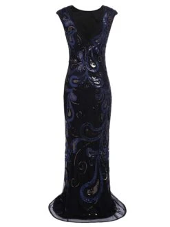 [US Warehouse] Dark Blue 1920s Sequined Maxi Dress -Candi Clothing Shop SCH000405 4 45ee0361 aaf3 44e5 92d3 d22ba0dd7895