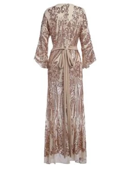 [US Warehouse] Apricot 1920s Sequined Maxi Cover-ups Dress -Candi Clothing Shop SCH000408 4 0ddedb95 8887 4279 abcf 920efe9add52