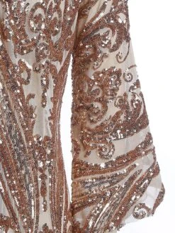 [US Warehouse] Apricot 1920s Sequined Maxi Cover-ups Dress -Candi Clothing Shop SCH000408 7 37b8c4c3 3c95 4e2e 8070 d369450e99ba