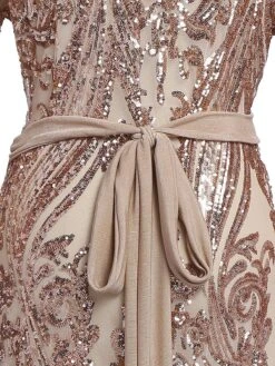 [US Warehouse] Apricot 1920s Sequined Maxi Cover-ups Dress -Candi Clothing Shop SCH000408 9 a955a36e 8f72 443a 9482 45d157b962c6