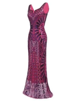 [US Warehouse] Purple 1920s Sequined Maxi Dress -Candi Clothing Shop SCH000409 3 85250ca2 97de 4c20 9376 671e50796960